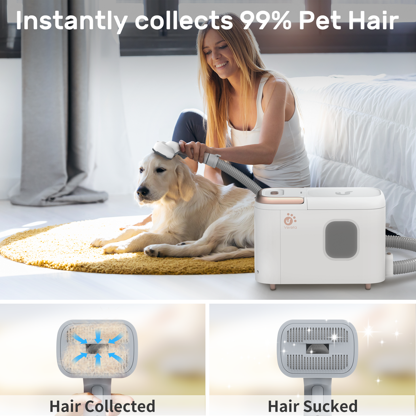 Pet Grooming Kit Works with L20M Plus, Need Extra Buy, Pet Hair Collected and Vacuumed